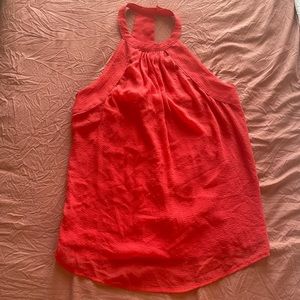 Flowy Coral Halter Top